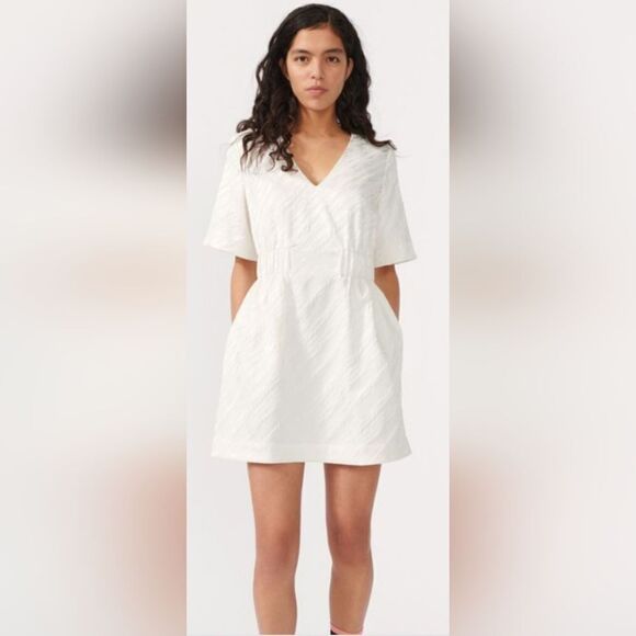 BAUM UND PFERDGARTEN Aello mini Dress NWT size 34/6 white - Picture 1 of 6